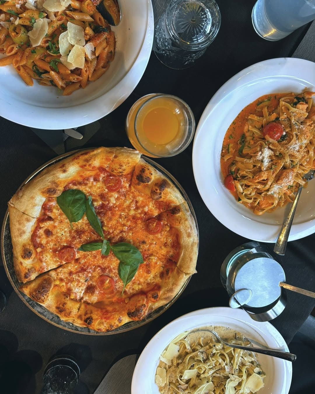 Plated Italian dish at Ristorante Schweiger